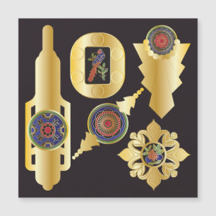 Mah Jongg Jewelry Magnet Card