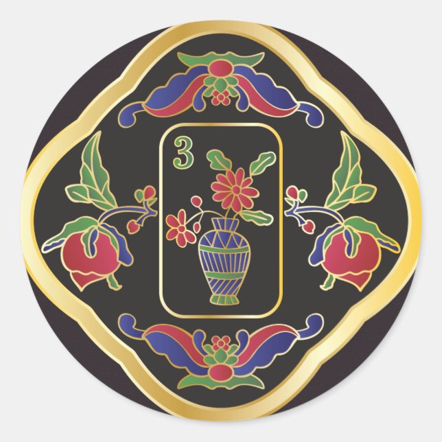 Mah Jongg Jewelry Stickers (Vorderseite)