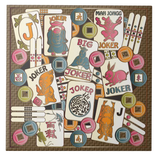 Mah Jongg Joker Fliese (Vorderseite)