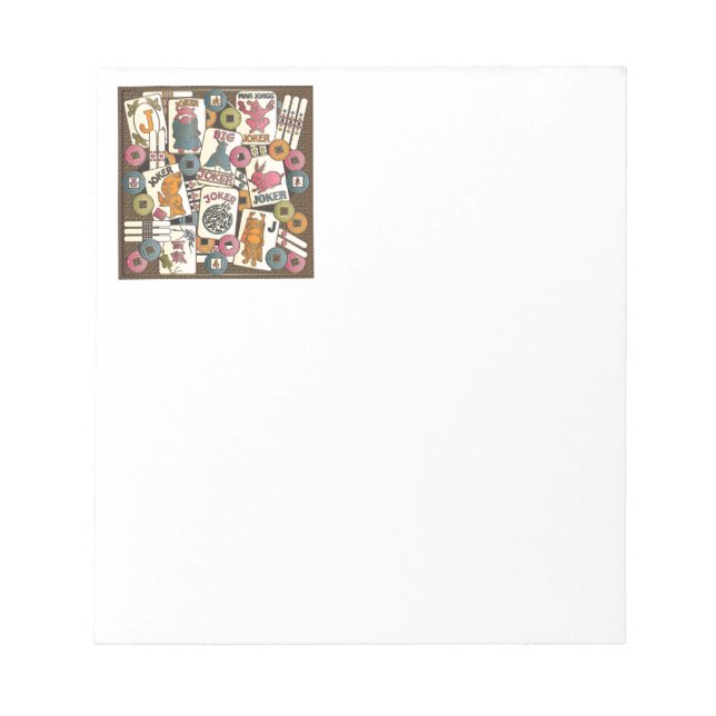 Mah Jongg Joker Notizblock (Vorderseite)