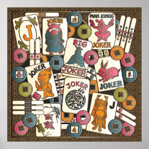 Mah Jongg Joker Poster