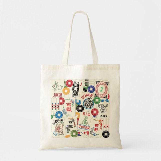 Mah Jongg Joker und Münztasche Tragetasche (Vorne)