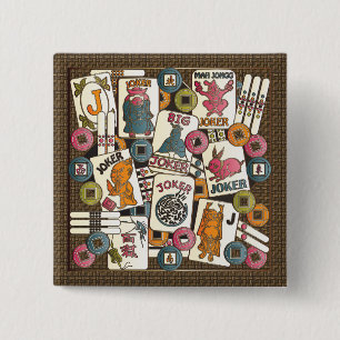 Mah Jongg Jokers Button