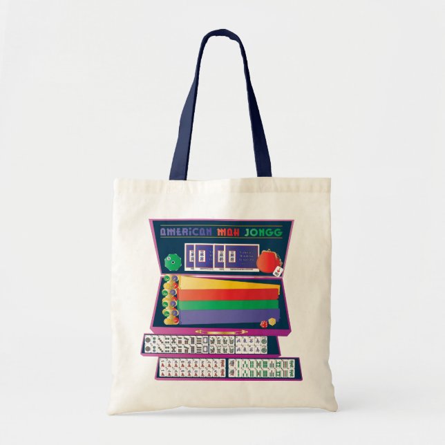 Mah-Jongg-Koffer-Tasche Tragetasche (Vorne)