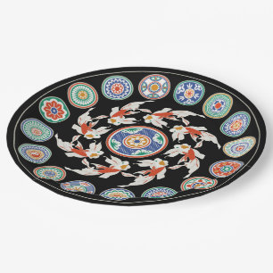 Mah Jongg Koi Pappteller