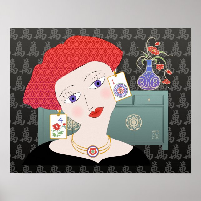 Mah Jongg Lady 01 Poster (Vorne)