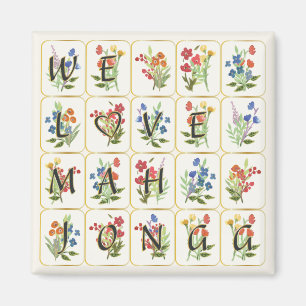 Mah Jongg Liebe Magnet