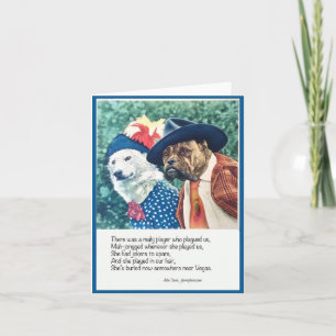 Mah Jongg Limerick Note Card Karte