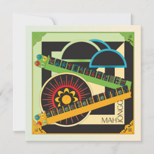 Mah Jongg Limerick Whine Flat Card