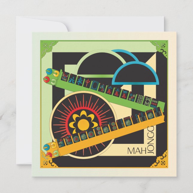 Mah Jongg Limerick Whine Flat Card (Vorderseite)