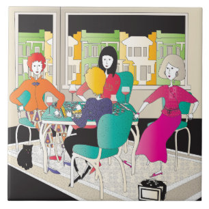 Mah Jongg Mahj Night2 Fliese