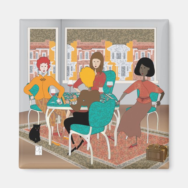 Mah Jongg Mahj Night Magnet (Vorne)