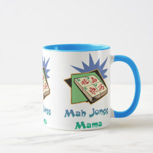Mah Jongg Mama Tasse und Steine