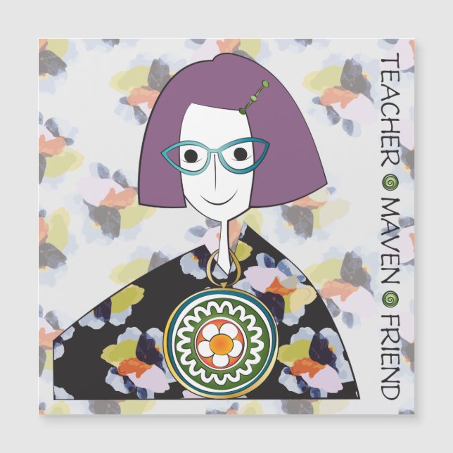 Mah Jongg Maven Flat Magnet (Vorderseite)