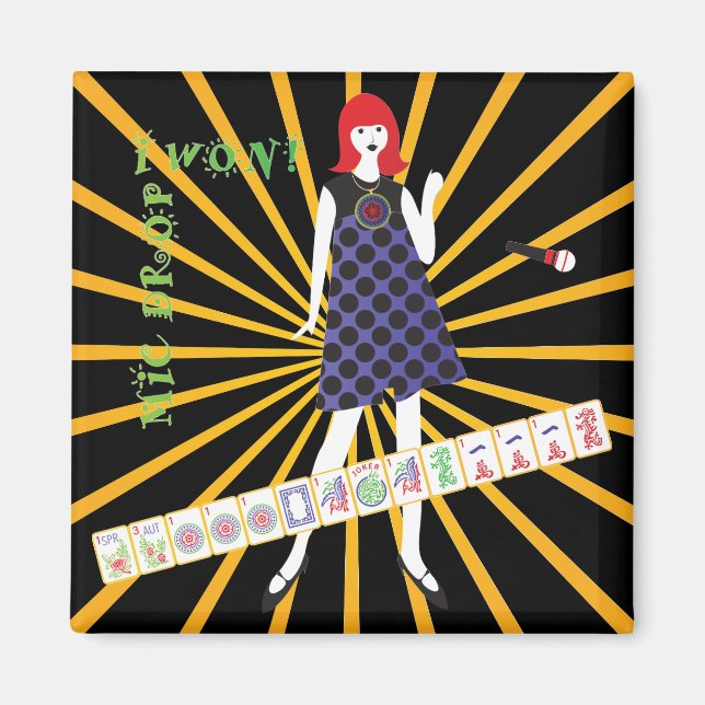 Mah Jongg Mic Drop Magnet (Vorne)