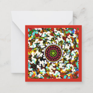 Mah Jongg Mistletoe Small Card Mitteilungskarte