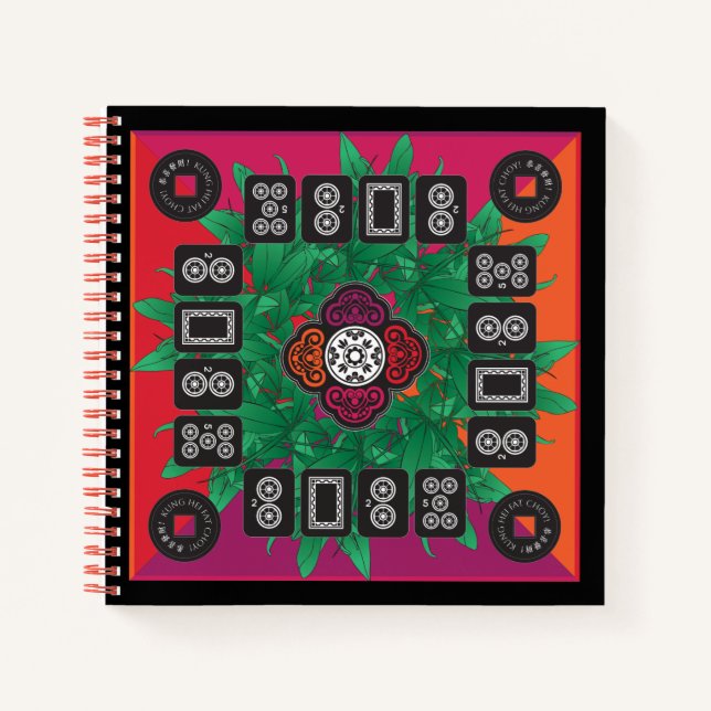 Mah Jongg Money Tree 2025 Notebook Notizbuch (Vorderseite)
