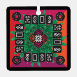 Mah Jongg Money Tree 2025 Ornament Aus Metall