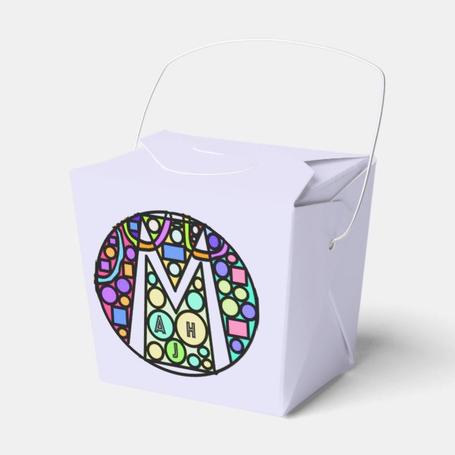 Mah Jongg Mosaic Favor Boxes Geschenkschachtel (Vorderseite)