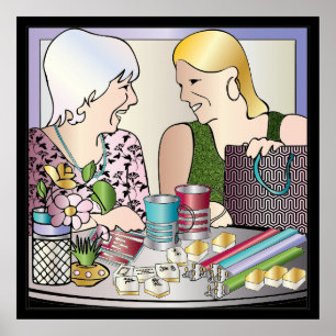 Mah Jongg Muttertag Poster