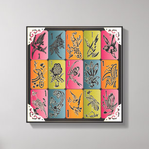 Mah Jongg One Bams Leinwanddruck