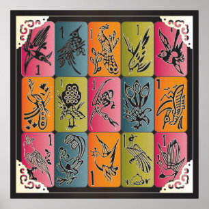 Mah Jongg One Bams Poster