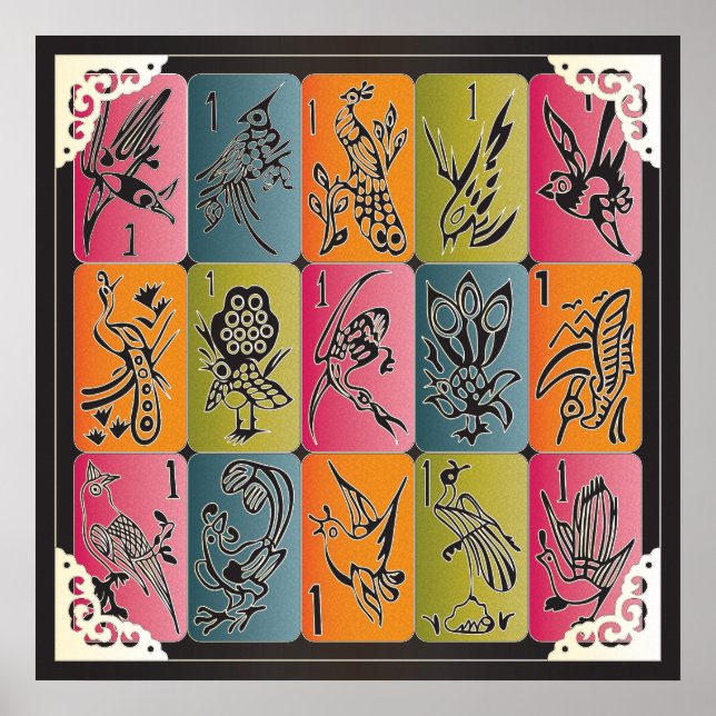 Mah Jongg One Bams Poster (Vorne)