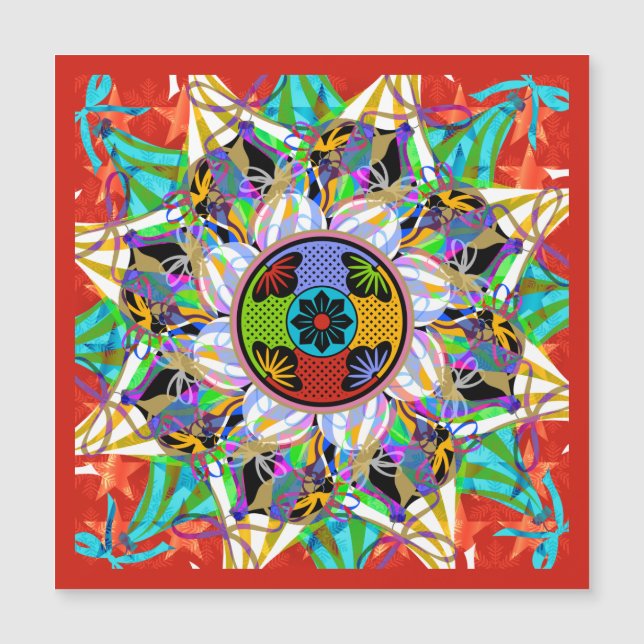 Mah Jongg Ornaments Magnet (Vorderseite)