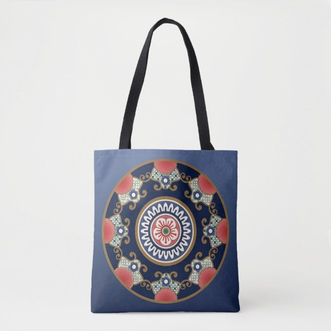 Mah Jongg Patterns Tote Bag (Vorderseite)