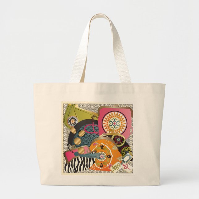 Mah Jongg Purses Jumbo Stoffbeutel (Vorne)