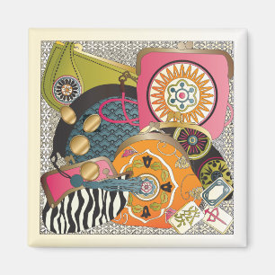 Mah Jongg Purses Magnet