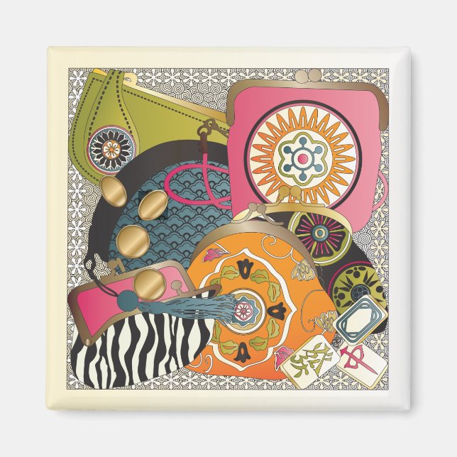 Mah Jongg Purses Magnet (Vorne)