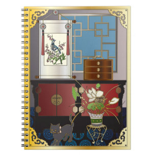 Mah Jongg Red Cabinet Notebook Notizblock