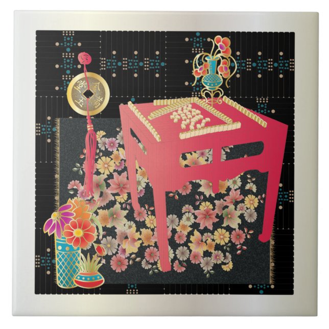 Mah Jongg Red Fliese (Vorderseite)