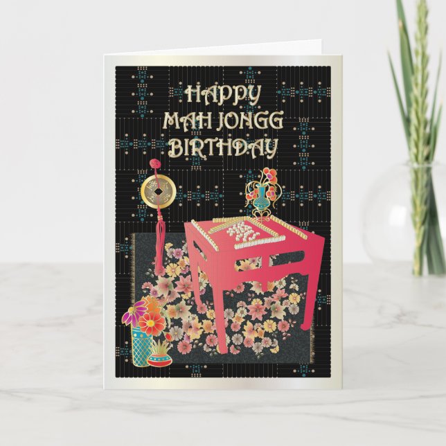 Mah Jongg Red Karte (Vorderseite)