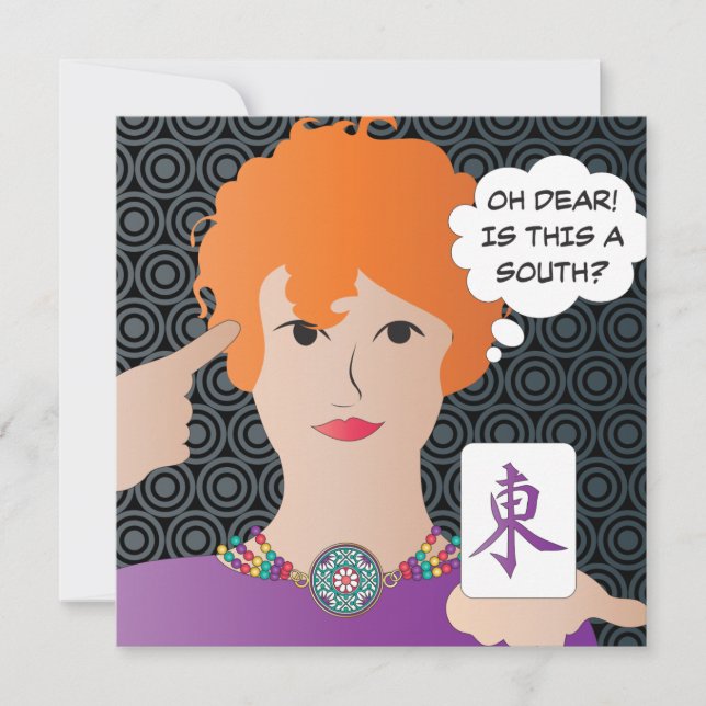 Mah Jongg Redewendungen - Flat Card (Vorderseite)