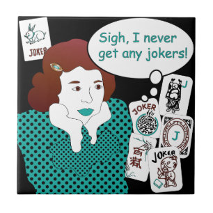 Mah Jongg Redewendungen Jokers Tile Fliese