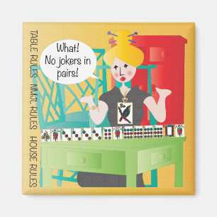 Mah Jongg Redewendungen Keine Joker Magnet