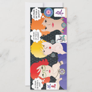 Mah Jongg Redewendungen Oh Sehr geehrte Flachkarte