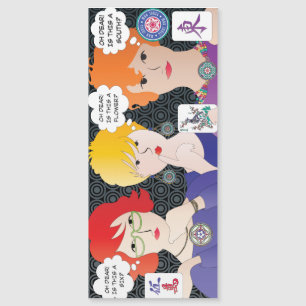 Mah Jongg Redewendungen Oh Sehr geehrter Flat Magn Magnetkarte