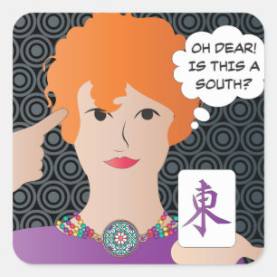 Mah Jongg Redewendungen Winds Stickers