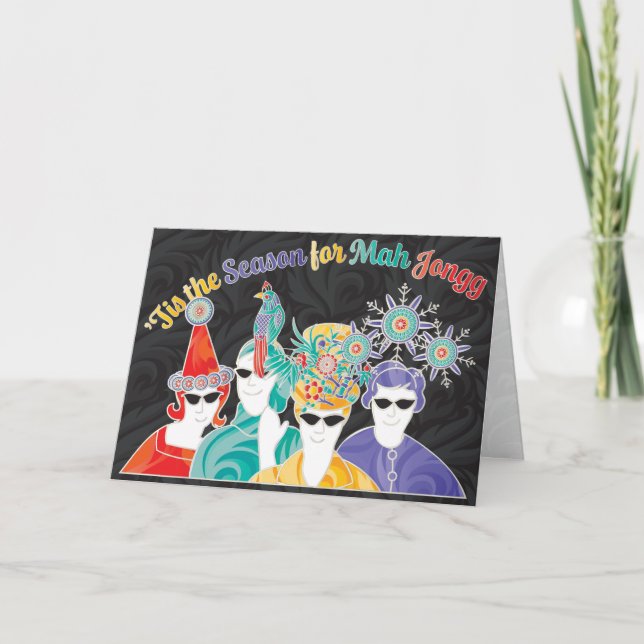 Mah Jongg Season Card Dankeskarte (Vorderseite)