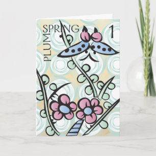 Mah Jongg Seasons Spring Card Dankeskarte