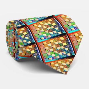 Mah Jongg Small Tiles Necktie Krawatte