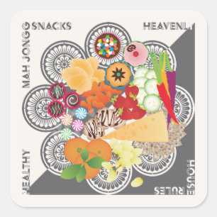 Mah Jongg Snacks Stickers