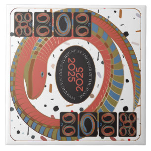 Mah Jongg Snake 2025 Keramik Tile Fliese