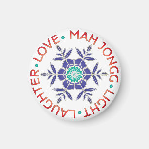 Mah Jongg Snowflake Magnet