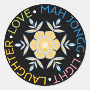 Mah Jongg Snowflakes Stickers