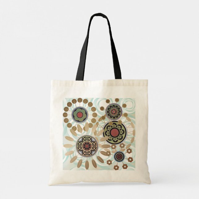 Mah Jongg Sternexplosion Dots Tasche (Rückseite)