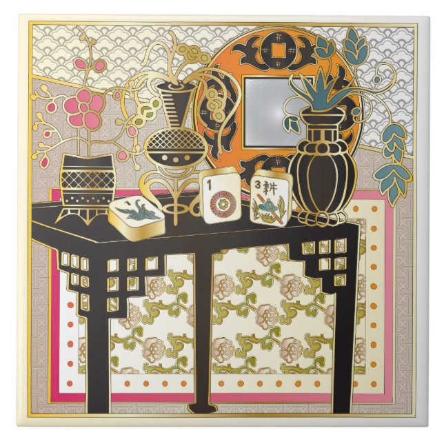 Mah Jongg Table Fliese (Vorderseite)